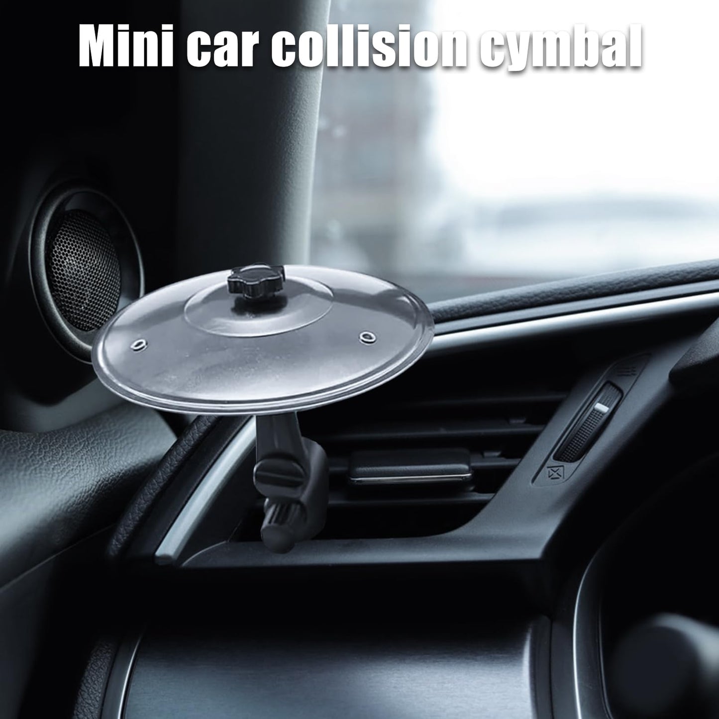 Auto Crash Becken, Auto-Trommel-Lüftungsschlitz, Car Crash Cymbal Drum, Bring Schwung in jede Fahrt mit diesem cleveren Auto Gadgets! perfekt gegen monotone Staus und Müdigkeit am Steuer