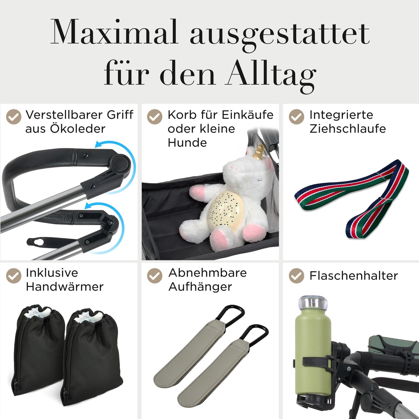Kinderwagen 3 in 1 [Babywagen & Autositz] mit Babyschale Fahrgestell Kombi als Set | Stroller Baby | Isofix Station & 5-Punkt Sicherheitsgurt Kinderwagen Buggy Reisebuggy Buggys | Babywagen